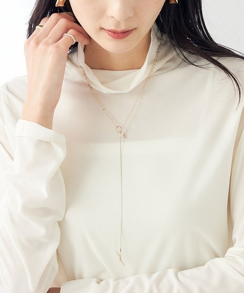 a.v.v（アーヴェヴェ）の「コンビチェーンマンテルネックレス（ネックレス・レディース・シルバー/ゴールド・38）」の2枚目の写真