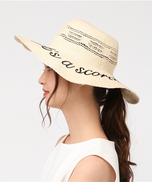 WEGO（ウィゴー）の「WEGO/ツバ広ハット（ハット・レディース・ブラウン/オフホワイト・FREE）」の3枚目の写真