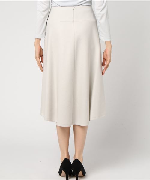 RIVE DROITE（リヴドロワ）の「カラーフレアスカート（スカート・レディース・ライトグレー/サックスブルー・36/38）」の8枚目の写真