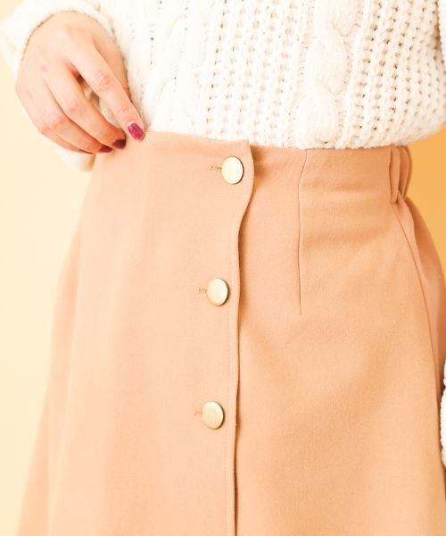 OLIVE des OLIVE（オリーブデオリーブ）の「ラップスカラップスカート◆（スカート・レディース・ブラック/ピンク/ボルドー/キャメル・FREE）」の13枚目の写真