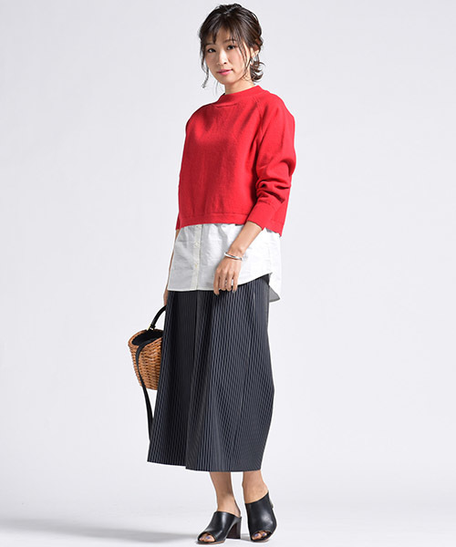 MAYSON GREY(メイソングレイ)の「【洗濯機OK】ハカマワイドクロップドパンツ(その他パンツ・レディース・ブルー系その他2/ホワイト系その他/ピンク/キャメル・L/SS/S/M)」の18枚目の写真