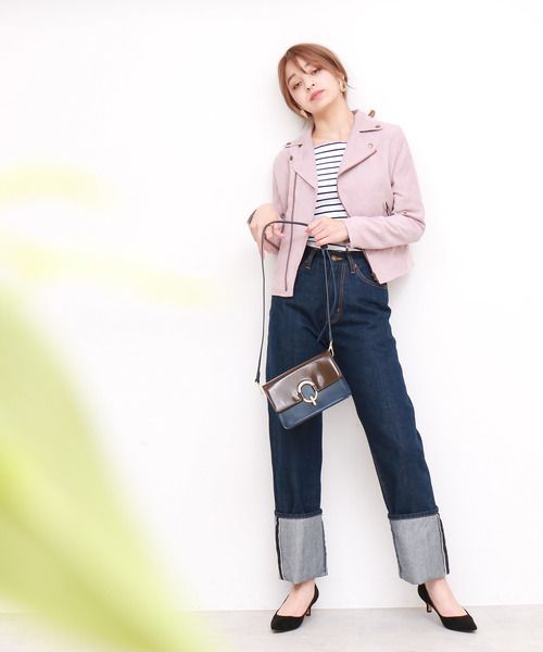 N.(N. Natural Beauty Basic)(エヌエヌナチュラルビューティーベーシック)の「リブカットソー(Tシャツ/カットソー・レディース・ホワイト/ホワイト系その他/ネイビー/レッド・MEDIUM)」の17枚目の写真