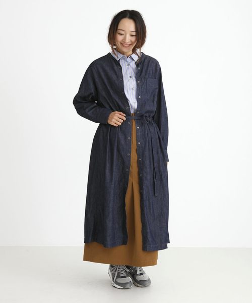 ✨極美品✨ミューニック Munich フレアデニムワンピース 日本製 　Fサイズ ✨極美品✨ミューニック Munich フレアデニムワンピース 日本製