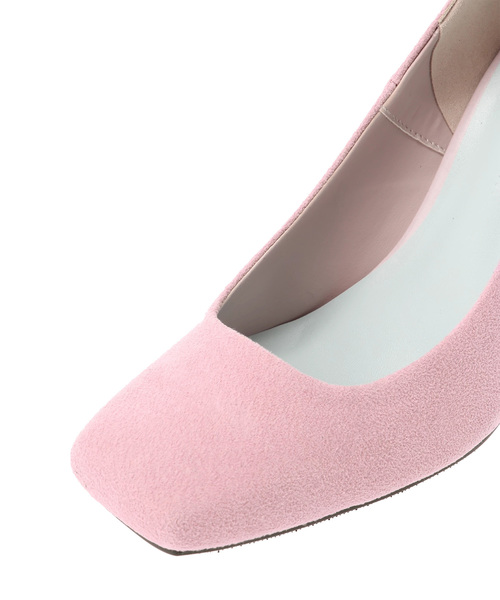 ALEXIA STAM（アリシアスタン）の「Suede Square Toe Pumps/パンプス（パンプス・レディース・ベージュ/グリーン/ピンク・S/M/L）」の6枚目の写真