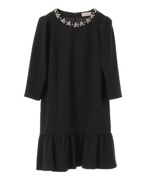 31 Sons De Mode トランテアン ソン ドゥ モード の 衿ビジューワンピース ワンピース Wear