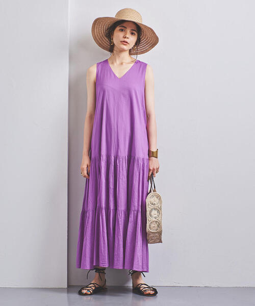 B&Y UNITED ARROWS　コットン マキシ シャツワンピース BEAUTY&YOUTH UNITED ARROWS（ビューティーアンドユース