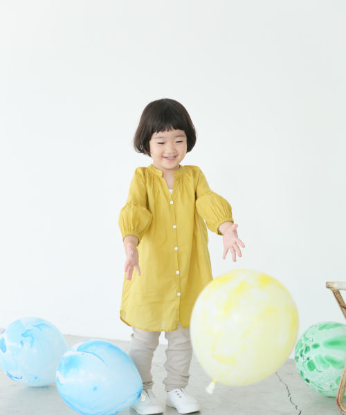 LOWRYS FARM（ローリーズファーム）の「ボイルマエアキチュニック　832743（Tシャツ/カットソー・キッズ・オフホワイト/ブラック/グリーン/パープル/ブルー/マスタード・100/110/120/SMALL/LARGE/MEDIUM）」の21枚目の写真