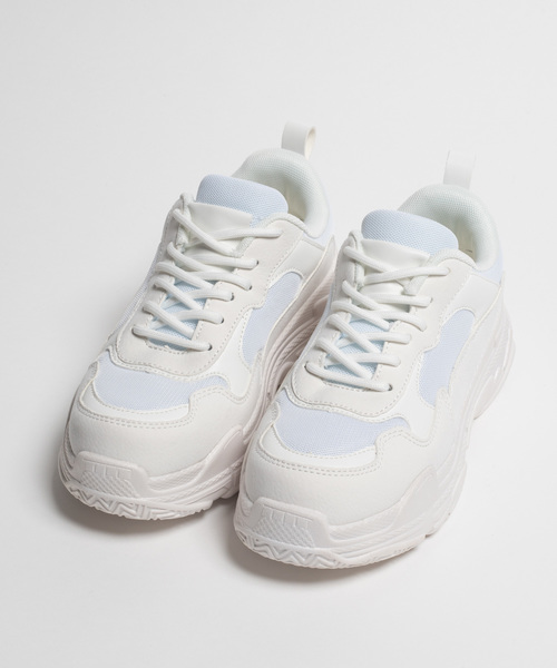 WEGO(ウィゴー)の「WEGO/厚底ボリュームスニーカー(スニーカー・レディース・ホワイト/ブラック/その他1/その他2/ベージュ/ライトパープル・SMALL/MEDIUM/LARGE)」の9枚目の写真