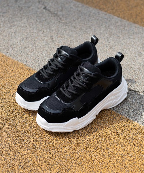 WEGO(ウィゴー)の「WEGO/厚底ボリュームスニーカー(スニーカー・レディース・ホワイト/ブラック/その他1/その他2/ベージュ/ライトパープル・SMALL/MEDIUM/LARGE)」の11枚目の写真