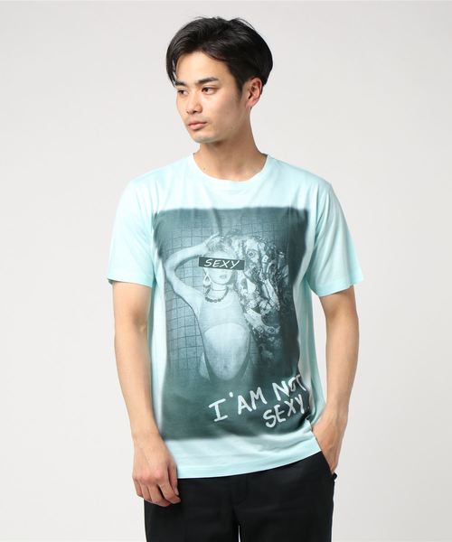 おしゃれスタ(オシャレスタ)の「ネオンカラーガールズフォトプリントクルーネックTシャツ(KU)(Tシャツ/カットソー・メンズ・ピンク系その他/サックスブルー/オレンジ/ピンク/ブルー系その他/オレンジ系その他・M/L)」の10枚目の写真