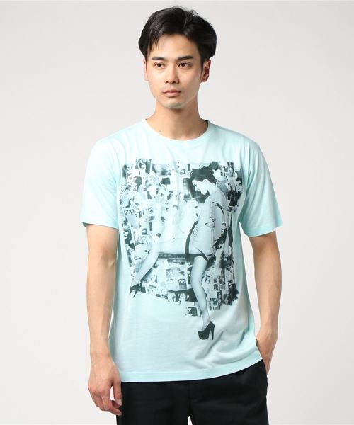 おしゃれスタ(オシャレスタ)の「ネオンカラーガールズフォトプリントクルーネックTシャツ(KU)(Tシャツ/カットソー・メンズ・ピンク系その他/サックスブルー/オレンジ/ピンク/ブルー系その他/オレンジ系その他・M/L)」の16枚目の写真