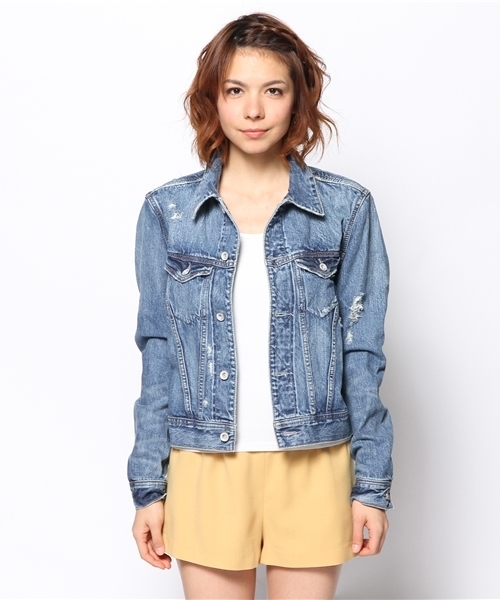 goa(ゴア)の「13OZ デニムGジャン(デニムジャケット・レディース・ブルー・FREE)」の5枚目の写真