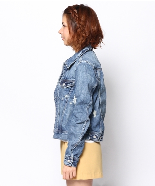 goa(ゴア)の「13OZ デニムGジャン(デニムジャケット・レディース・ブルー・FREE)」の6枚目の写真