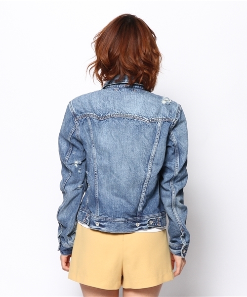 goa(ゴア)の「13OZ デニムGジャン(デニムジャケット・レディース・ブルー・FREE)」の7枚目の写真