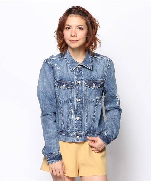 goa(ゴア)の「13OZ デニムGジャン(デニムジャケット・レディース・ブルー・FREE)」の8枚目の写真