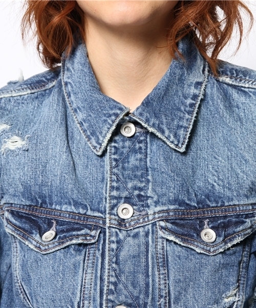 goa(ゴア)の「13OZ デニムGジャン(デニムジャケット・レディース・ブルー・FREE)」の9枚目の写真