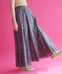 SLOBE citron. ペイズリー切り替えギャザースカート◆