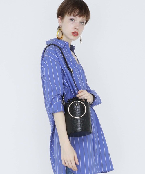 TOPKAPI（トプカピ）の「リングハンドル2wayショルダーバッグ（ショルダーバッグ・レディース・ブラック/ブラウン・FREE）」の2枚目の写真