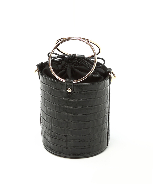 TOPKAPI（トプカピ）の「リングハンドル2wayショルダーバッグ（ショルダーバッグ・レディース・ブラック/ブラウン・FREE）」の3枚目の写真