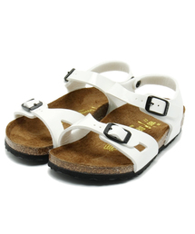 BIRKENSTOCK | キッズサンダル【2014春夏】RIO/リオ パテントホワイト（KID'S）(サンダル)