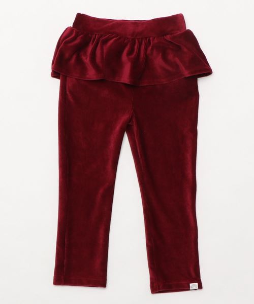 Catherine Cottage（キャサリンコテージ）の「コーデュロイフリルストレッチパンツ（その他パンツ・キッズ・アイボリー/ダークラベンダー/ブラック/ネイビー/グレイッシュベージュ/グレイッシュブルー/レッド/ライラック/スモークピンク・90/100/110/120/130/140/150/160）」の9枚目の写真