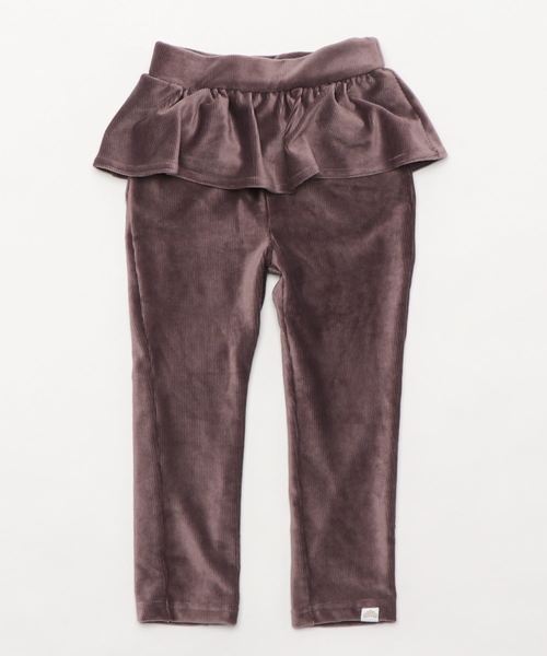 Catherine Cottage（キャサリンコテージ）の「コーデュロイフリルストレッチパンツ（その他パンツ・キッズ・アイボリー/ダークラベンダー/ブラック/ネイビー/グレイッシュベージュ/グレイッシュブルー/レッド/ライラック/スモークピンク・90/100/110/120/130/140/150/160）」の7枚目の写真