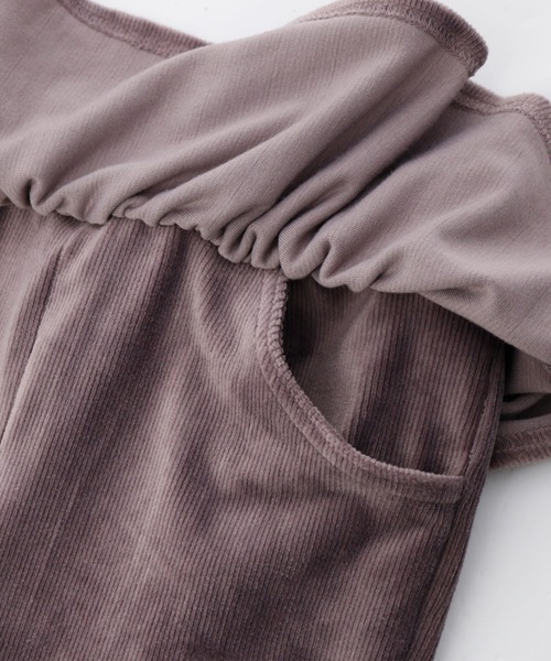 Catherine Cottage（キャサリンコテージ）の「コーデュロイフリルストレッチパンツ（その他パンツ・キッズ・アイボリー/ダークラベンダー/ブラック/ネイビー/グレイッシュベージュ/グレイッシュブルー/レッド/ライラック/スモークピンク・90/100/110/120/130/140/150/160）」の12枚目の写真