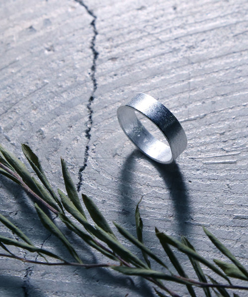 YArKA/ヤーカ】silver925 5mm plane ring [pwo]/シルバー925 5ミリ