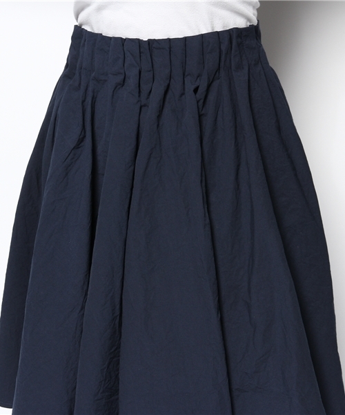 Kastane（カスタネ）の「【Kastane】ツイルWタックステッチスカート（スカート・レディース・ネイビー・FREE）」の6枚目の写真