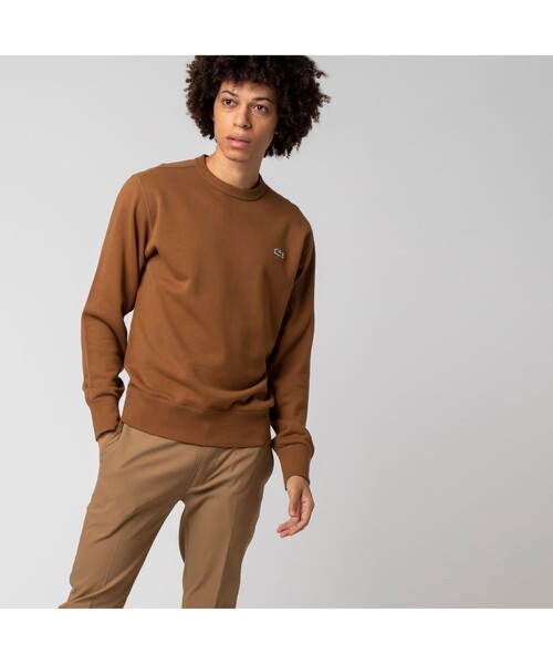 LACOSTE（ラコステ）の「レギュラーフィット プレミアムコットンクルーネックスウェット（スウェット・メンズ・ホワイト/グレー/ブラック/ネイビー/オレンジ/ベージュ/ブラウン・5/6/2/3/4/1/7/8）」の5枚目の写真