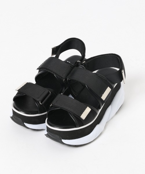 Heather（ヘザー）の「シンプルベルトスポサン　879143（サンダル・レディース・ブラック/ベージュ系その他・M/L）」の12枚目の写真