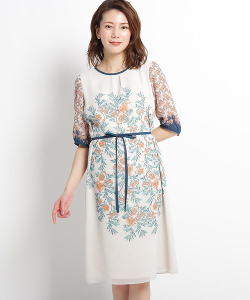 セール 洗える シックフラワーワンピース ワンピース Sunauna スーナウーナ のファッション通販 Zozotown