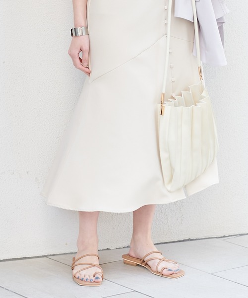 natural couture（ナチュラルクチュール）の「細ヒモヌーディーサンダル（サンダル・レディース・ブラック/アイボリー/キャメル・M/L）」の9枚目の写真