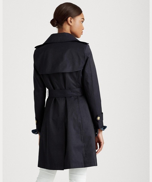 LAUREN RALPH LAUREN(ローレン ラルフ ローレン)の「ダブルブレステッド トレンチ コート(トレンチコート・レディース・ネイビー系1・X-SMALL/MEDIUM/SMALL/XX-SMALL/LARGE)」の3枚目の写真