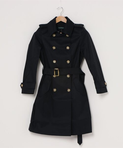 LAUREN RALPH LAUREN(ローレン ラルフ ローレン)の「ダブルブレステッド トレンチ コート(トレンチコート・レディース・ネイビー系1・X-SMALL/MEDIUM/SMALL/XX-SMALL/LARGE)」の6枚目の写真