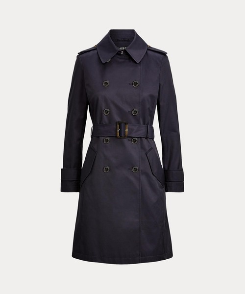 LAUREN RALPH LAUREN(ローレン ラルフ ローレン)の「ダブルブレステッド トレンチ コート(トレンチコート・レディース・ネイビー系1・X-SMALL/MEDIUM/SMALL/XX-SMALL/LARGE)」の5枚目の写真