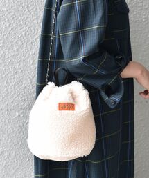 UNIVERSAL OVERALL | 【別注】UNIVERSAL OVERALL:ボア巾着バッグ◇(ハンドバッグ)