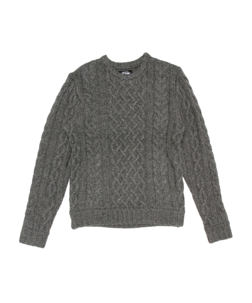 BEAMS（ビームス）の「BEAMS / アラン ケーブル クルーニット（ニット/セーター・メンズ・グレー/ネイビー/ワイン・SMALL/MEDIUM/LARGE/X-LARGE）」の22枚目の写真