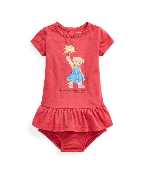 スパークラー ベア コットン ドレス ワンピース Polo Ralph Lauren Childrenswear ポロラルフローレンチャイルドウェア のファッション通販 Zozotown