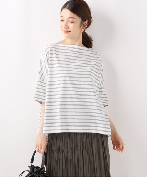 IENA(イエナ)の「【TRADITIONAL WEATHERWEAR】別注BMB ショートスリーブ 2◆(Tシャツ/カットソー)」|グレー系その他