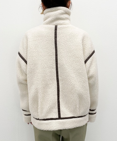 EPIMI E'PIMMY(エピミエピミー)の「B-3ボンバージャケット(ブルゾン・レディース・ダークブラウン/アイボリー/モカ・MEDIUM)」の16枚目の写真