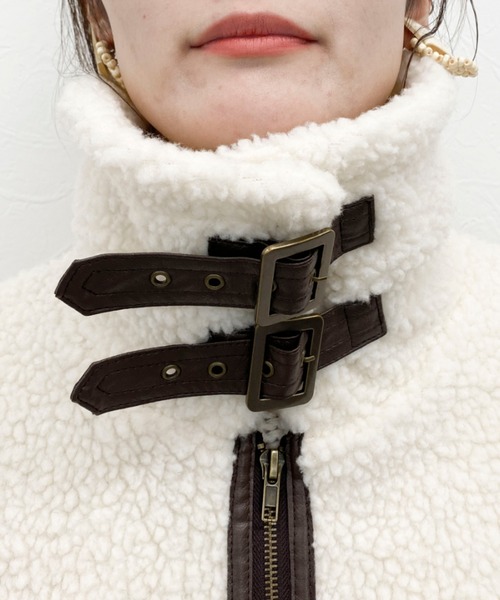 EPIMI E'PIMMY(エピミエピミー)の「B-3ボンバージャケット(ブルゾン・レディース・ダークブラウン/アイボリー/モカ・MEDIUM)」の6枚目の写真