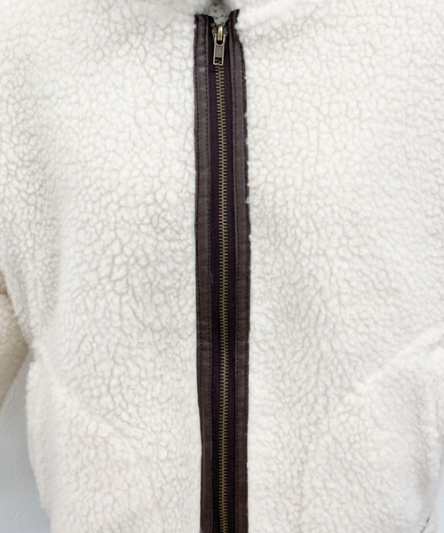 EPIMI E'PIMMY(エピミエピミー)の「B-3ボンバージャケット(ブルゾン・レディース・ダークブラウン/アイボリー/モカ・MEDIUM)」の19枚目の写真