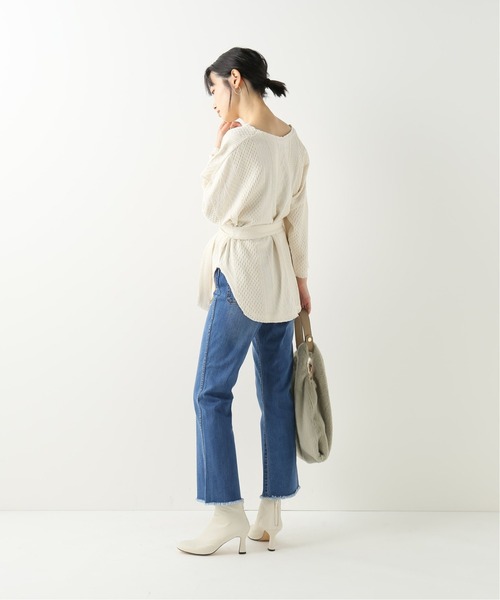 B.C STOCK(ベーセーストック)の「ジャガードウエストマークTシャツ(Tシャツ/カットソー・レディース・ブラック/ホワイト/ブラウン・FREE)」の15枚目の写真