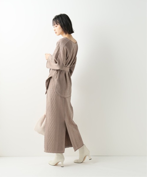 B.C STOCK(ベーセーストック)の「ジャガードウエストマークTシャツ(Tシャツ/カットソー・レディース・ブラック/ホワイト/ブラウン・FREE)」の12枚目の写真