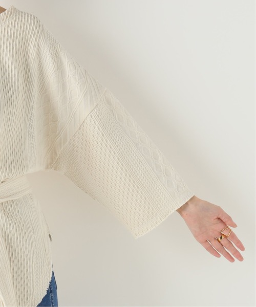 B.C STOCK(ベーセーストック)の「ジャガードウエストマークTシャツ(Tシャツ/カットソー・レディース・ブラック/ホワイト/ブラウン・FREE)」の16枚目の写真