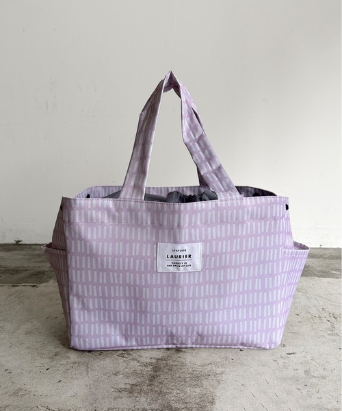 COMMON WARE(コモンウェアー)の「EC:SHOPPING COLLER BAG ローリエ 保冷ショッピングバッグ(エコバッグ/サブバッグ・レディース・グレー/ダークグレー/テラコッタ/ミント/ブルー/サックスブルー/ローズ/グリーン/ライトブラウン/モカ/グリーン系その他/ブラック/グレイッシュベージュ/ブルー系その他/レッド/ネイビー/ライトパープル/チェック/レモンイエロー/ベビーピンク/シャーベット/ライラック/ライトグリーン/アクア/オリーブ/チャコール/ライトグレー・FREE)」の21枚目の写真