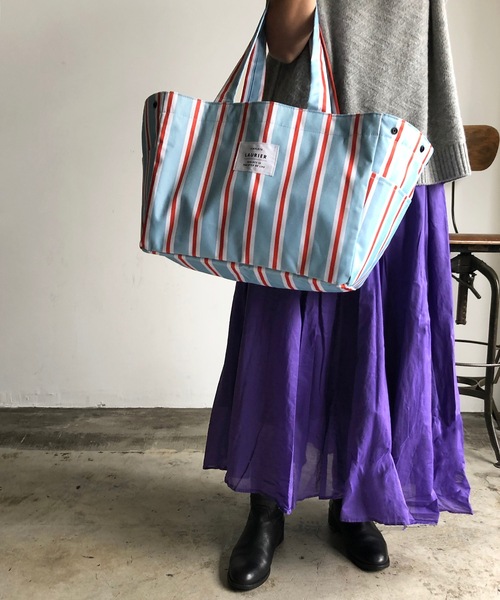 COMMON WARE(コモンウェアー)の「EC:SHOPPING COLLER BAG ローリエ 保冷ショッピングバッグ(エコバッグ/サブバッグ・レディース・グレー/ダークグレー/テラコッタ/ミント/ブルー/サックスブルー/ローズ/グリーン/ライトブラウン/モカ/グリーン系その他/ブラック/グレイッシュベージュ/ブルー系その他/レッド/ネイビー/ライトパープル/チェック/レモンイエロー/ベビーピンク/シャーベット/ライラック/ライトグリーン/アクア/オリーブ/チャコール/ライトグレー・FREE)」の16枚目の写真