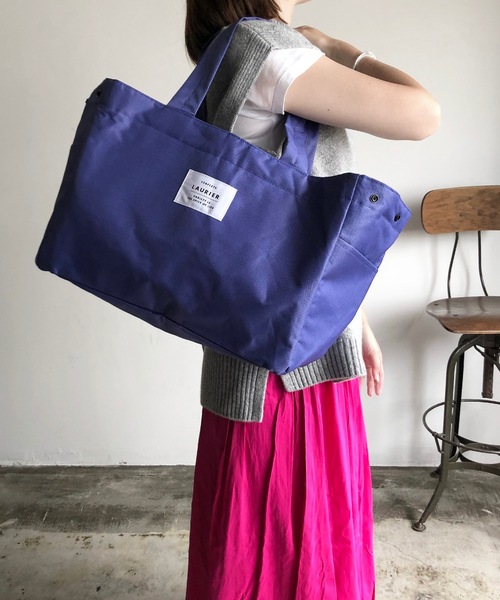 COMMON WARE(コモンウェアー)の「EC:SHOPPING COLLER BAG ローリエ 保冷ショッピングバッグ(エコバッグ/サブバッグ・レディース・グレー/ダークグレー/テラコッタ/ミント/ブルー/サックスブルー/ローズ/グリーン/ライトブラウン/モカ/グリーン系その他/ブラック/グレイッシュベージュ/ブルー系その他/レッド/ネイビー/ライトパープル/チェック/レモンイエロー/ベビーピンク/シャーベット/ライラック/ライトグリーン/アクア/オリーブ/チャコール/ライトグレー・FREE)」の17枚目の写真