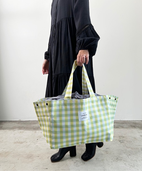 COMMON WARE(コモンウェアー)の「EC:SHOPPING COLLER BAG ローリエ 保冷ショッピングバッグ(エコバッグ/サブバッグ・レディース・グレー/ダークグレー/テラコッタ/ミント/ブルー/サックスブルー/ローズ/グリーン/ライトブラウン/モカ/グリーン系その他/ブラック/グレイッシュベージュ/ブルー系その他/レッド/ネイビー/ライトパープル/チェック/レモンイエロー/ベビーピンク/シャーベット/ライラック/ライトグリーン/アクア/オリーブ/チャコール/ライトグレー・FREE)」の22枚目の写真